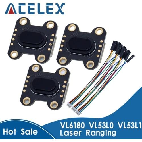 VL6180 VL53L0 VL53L1 Time-of-Flight (ToF) Laser Ranging Built-in MCU Algorithm TOF050F TOF200F TOF400F 50CM/2M/4M MODBUS/IIC I2C