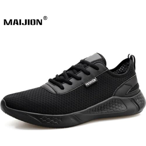Lightweight Running Shoes for Men Outdoor Sneakers Non-slip Adult Casual Flats Comfortable Jogging Sport Mesh Breathable