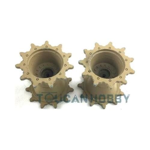1/16 Scale Henglong USA M1A2 Abrams RC Tank 3918 Metal Sprockets Driving Wheels TH12165-SMT2