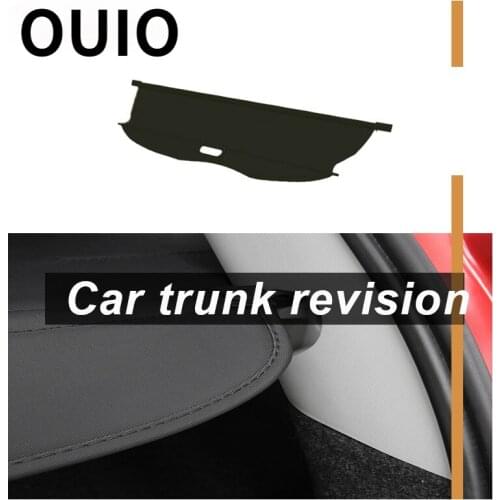 OUIO 1Set Car Rear Trunk Cargo Cover For Mitsubishi Pajero Sport 2012 2013 2014 2015 Black Security Shield Shade Accessories