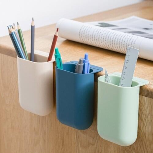 53CC Wall Adhesive Remote Caddy Containers Adhesive Pen Holder For Home Office School Wall Mount Self-Adhesive Storage Holder