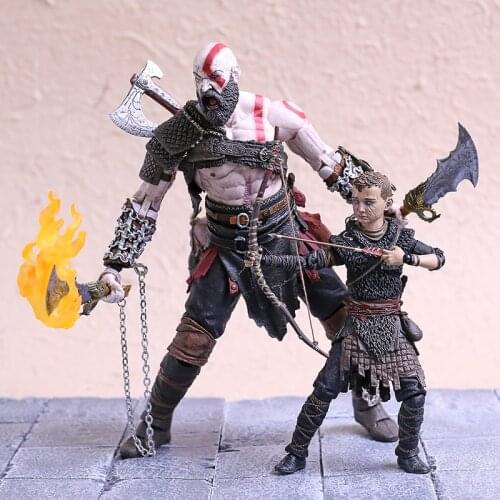 NECA God of War Kratos & Atreus Ultimate Collection Action Figure PVC Model Toy Set