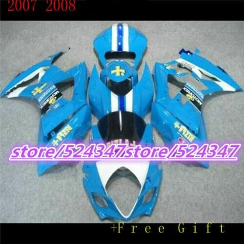 NEWEST RIZLA blue full Fairing for SUZUKI GSXR1000 2007 2008 GSX-R1000 07 08 GSXR1000 K7 07 08 2007 2008