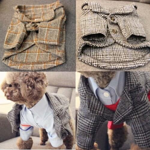 Dog Wedding Clothes Formal Pets Dogs Clothing Winter Dog Coat XS-4XL Clothes For Small Medium Large Dogs Costume Bulldog Pug