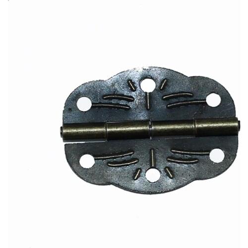 20Pcs Printing Door Hinge Cabinet Butt Hinges Fixing With Screws Bronze