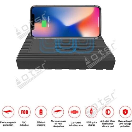 QI Car fast wireless charger For Toyota RAV4 2016 - 2017 QI Car Fast Wireless Charging Car Phone Holder for iphone / Samsung