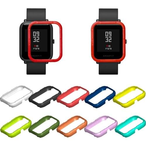 Watch Frame for Amazfit Bip Youth Smart Watch Protector Case Colorful Frame PC Case Cover Protect Shell for Amazfit Accessories
