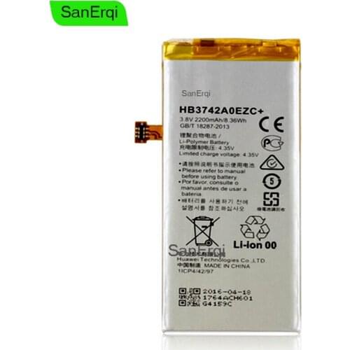 SanErqi HB3742A0EZC+ Battery For Huawei P8 Lite honor Enjoy 5S 5.0" 2200mAh Full Capacity Mobile PHONE battery