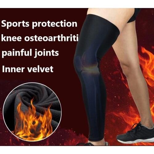Sports kneepad autumn and winter Plush warm knee joint outdoor basketball football running mountain climbing leg protector