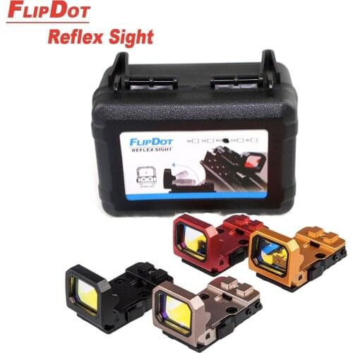 Tactical 2021 Vism Flip Red Dot Pistol Sight Holographic Reflex Docter Sight with RMR Mount fit for 20mm Rail