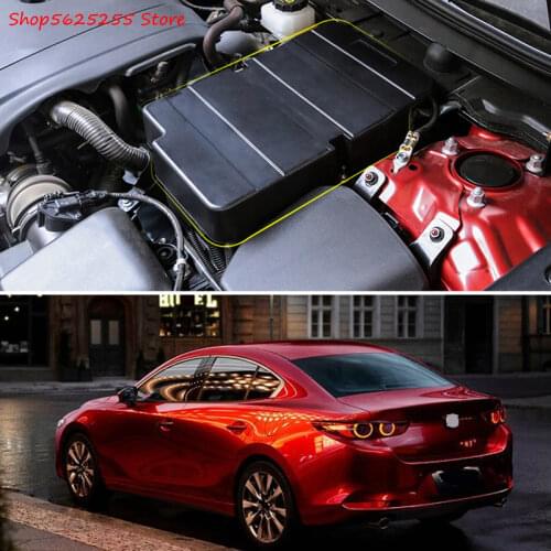 Battery Negative Protective Cover For Mazda 3 Axela 2020 2021 Accessories Plastic Cover Dustproof And Waterproof Car Styling