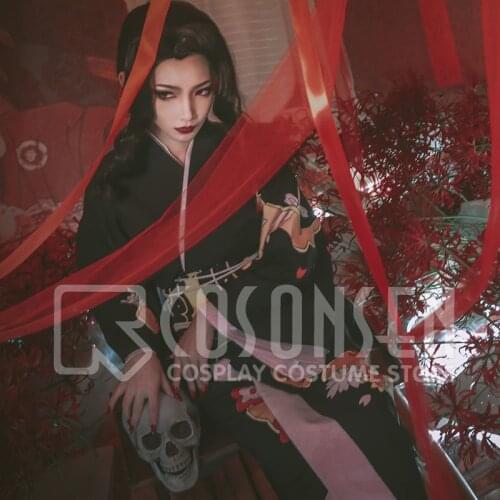 Demon Slayer Kimetsu no Yaiba Cosplay Kibutsuji Muzan Costume Women Kimono Uniform COSPLAYONSEN All Size