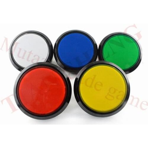 1PC 100mm 5 colors Jumbo Big Round flat Illuminated Arcade Push Button microswitch for Arcade MAME Game Cabinet