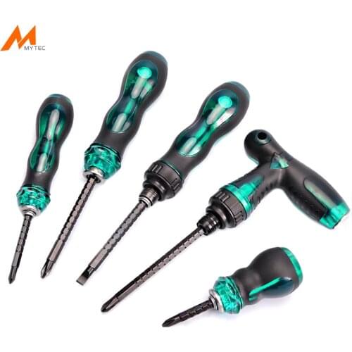 1pc Phillips and Slotted Screwdriver Bits Magnetic Multifunctional Retractable Ratchet Screwdrivers High Quality Double Head