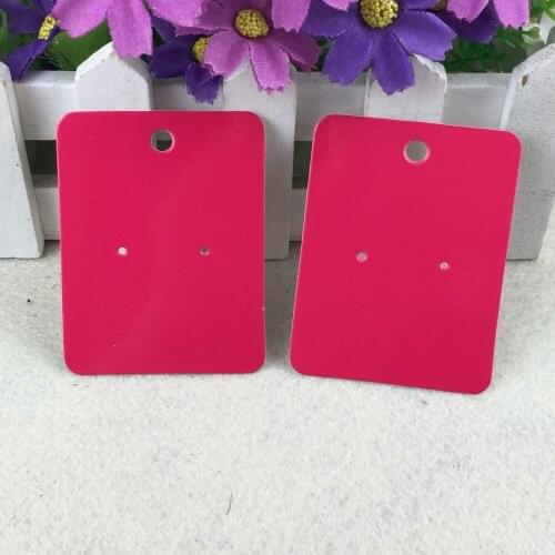 200pcs 6.5*5cm Fashion Paper Cards Earring/Jewelry Cards Ear Studs Display Card Blank Earring Paper Ear Studs Hang price Tags