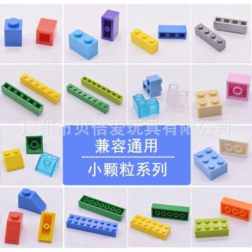500g/lot Bulk Parts Thick Bricks Multi specification Size Mixed Colors Building Blocks Figures MOC Model Toys for Children Gifts