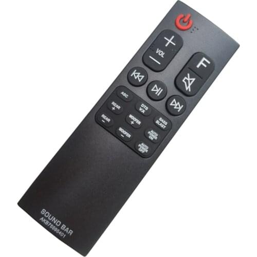 AKB75595401 Replace Remote Control for LG Sound Bar SKM5Y SPK5B-W SK5R SK5Y SOUNDBAR SYSTEM
