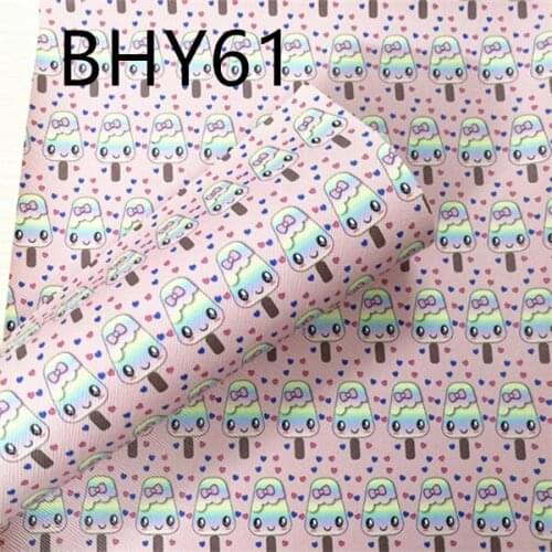 Free shipping 7.6*12inch cartoon print synthetic leather fabric for DIY accessories BHY61