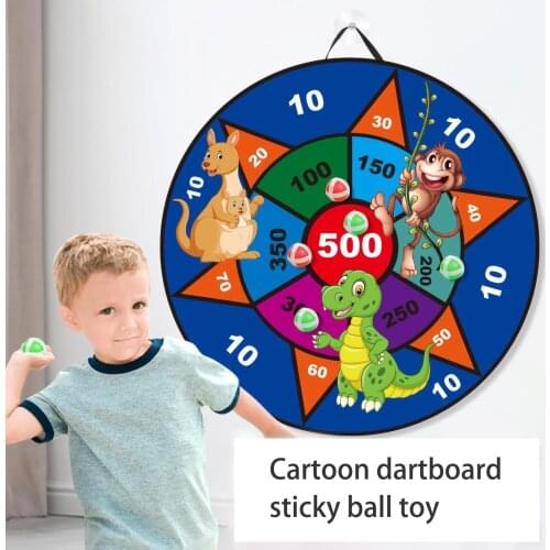 Kid Toy Convenient Fashion Pattern Fabric Cartoon Dart Board for Kids Birthday Party