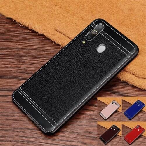 For Samsung Galaxy A8S Litchi Leather Case Texture Soft TPU Case Cover Fundas For Samsung Galaxy A8S SM-G8870 Coque Etui Kryt