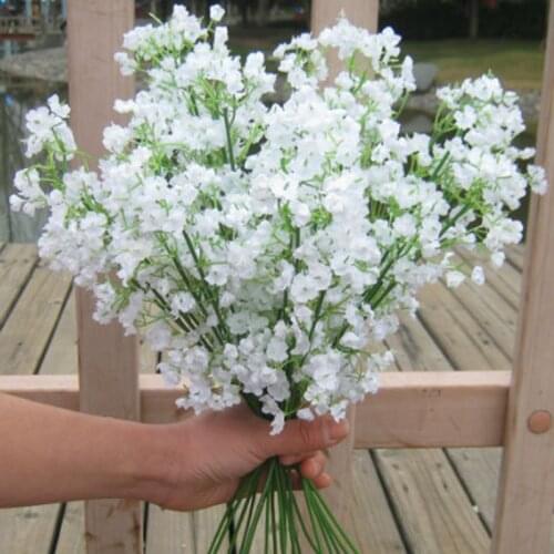 1pc Artificial Flower Gypsophila Fake Plastic Plant DIY Floral Bouquets Wedding Arrangement Home Hotel Party Decoration