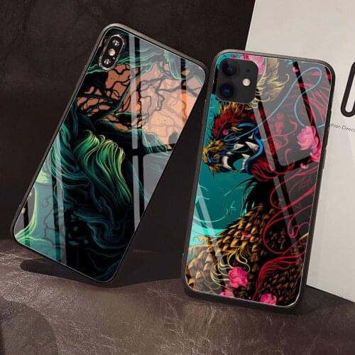 Camouflage skull Phone Case Tempered Glass For iPhone 12 Pro Max Mini 11 Pro XR XS MAX 8 X 7 6S 6 Plus SE 2020 case