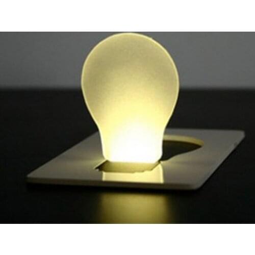 Korean version LED accompanied color card lamp small night lamp portable emergency lamp wallet lamp