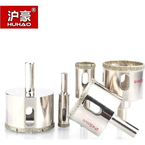 HUHAO 1pc Marble Hole Maker Thick Diamond Powder Coating Drill Bit Jade Prayer Beads Rounding Tool Multi-function Sharp Drilling