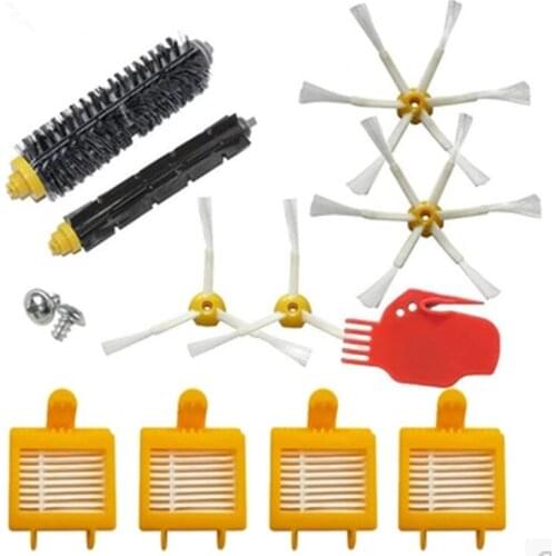 Side Brush 3 armed Hepa Filter Clean Replacement Tool Kit Fit for iRobot Roomba 700 Series 760 770 780 790 Free Shipping