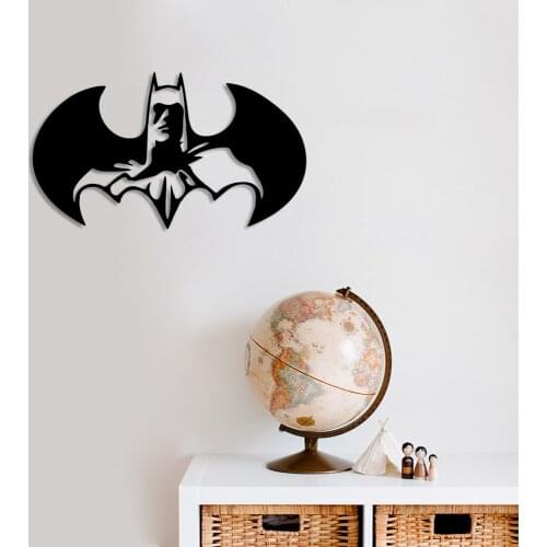 Winged Batman Wall Room Home Accessory Wooden Table 50x28cm