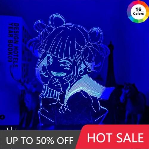Anime My Hero Academia Led Night Light Himiko Toga Lamp for Bedroom Decor Birthday Gift Himiko Toga Light My Hero Academia