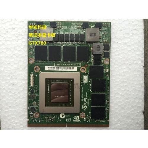 GTX 780m GTX780M 4GB GDDR5 VGA Video Card N14E-GTX-A2 FJHX2 0FJHX2 for Alienware 15 R1 / 17 R2