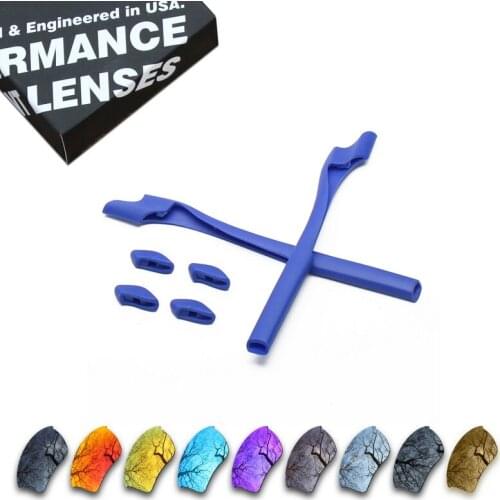 ToughAsNails Polarized Replacement Lenses & Blue Rubber Kit for Oakley Half Jacket 2.0 XL Sunglasses