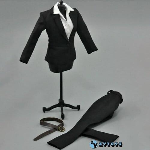 1/6 Female Soldier OL Suits Lady Office Clothing Model Fit 12'' Action Figure Body Doll