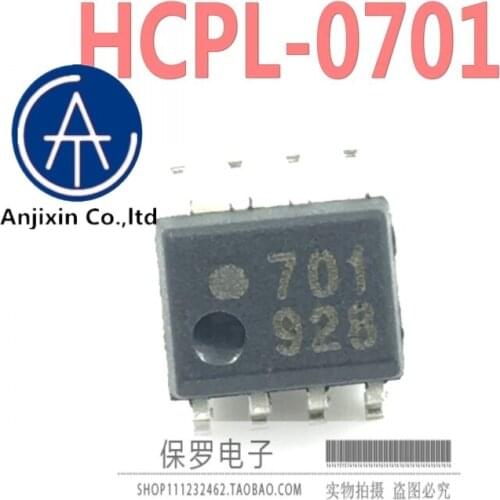 10pcs 100% orginal and new photocoupler HCPL-0701 HCPL0701 silk screen 701 SOP-8 in stock