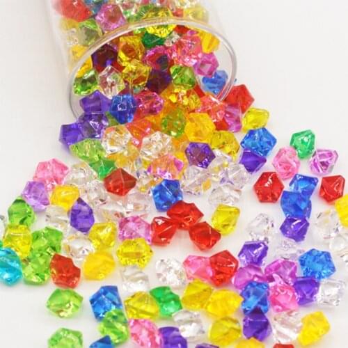 100PCS Plastic Crystal 14*11mm Acrylic Diamond Pawn Irregular Stone Home Party & Holiday DIY Decorations