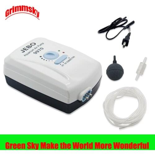 3.5W 2*4L/Min Double Air Outlet Outdoor Fishing Fish Tank Oxygen Increasing Noiseless Air Pump