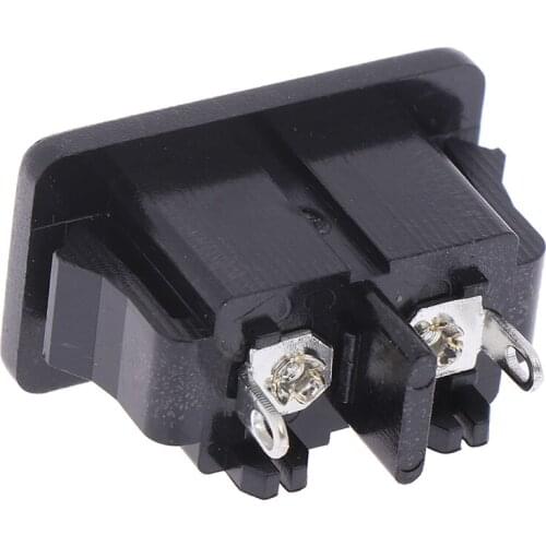 5Pcs AC250V 2.5A 5pcs 2Pin IEC 320 C8 Screw Mount Inlet Plug Female Socket