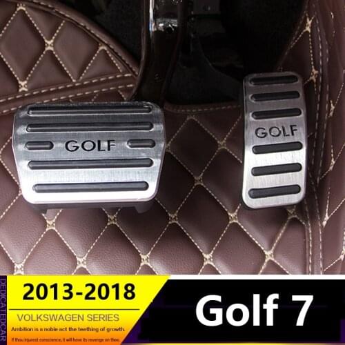 Aluminum alloy Car Accelerator Gas Brake Pedal Clutch Pedals Cover MT/AT For Volkswagen VW Golf 7 Mk7 2013 2014 2016 2017 2018