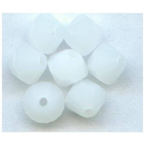 Free Shipping, 288pcs/Lot 6mm White Alabaster color Chinese Top Quality Crystal Bicone Beads