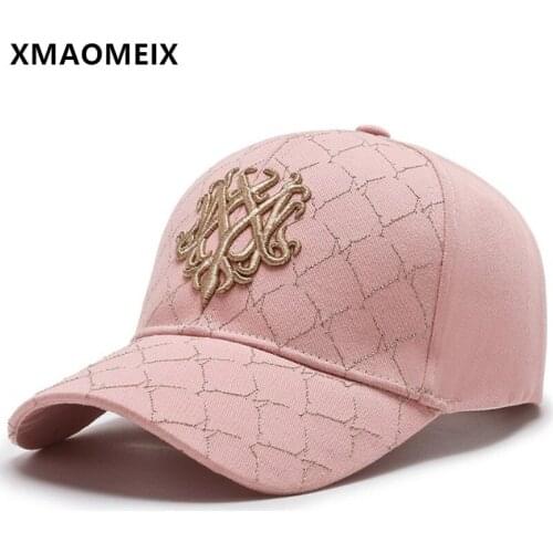 XMAOMEIX New Spring Fashion Embroidery Baseball Caps For Women Net Red Black Cap Adjustable Size Cotton Sports Cap Snapback Hat