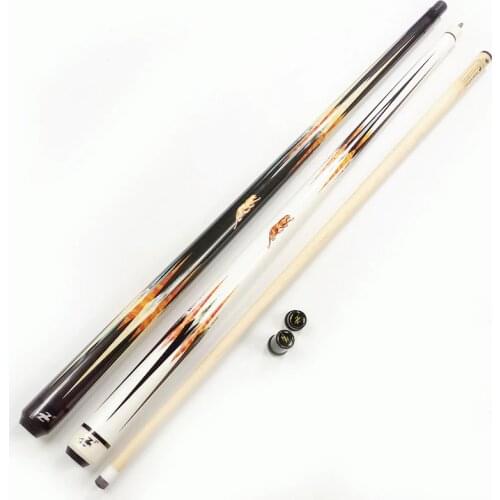Billiards Pool cues in 9.5mm/11.5mm/13mm 2colors 1/2 splited Maple wood cues high quality China