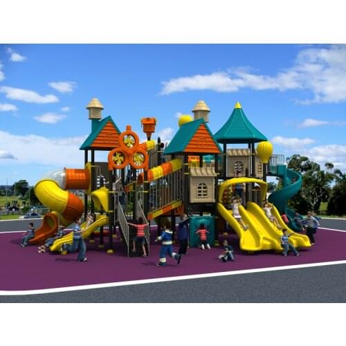 CE/TUV/SGS amusement outdoor playground equipment,children Multi-function combination slide for park/school/community YLW-1725