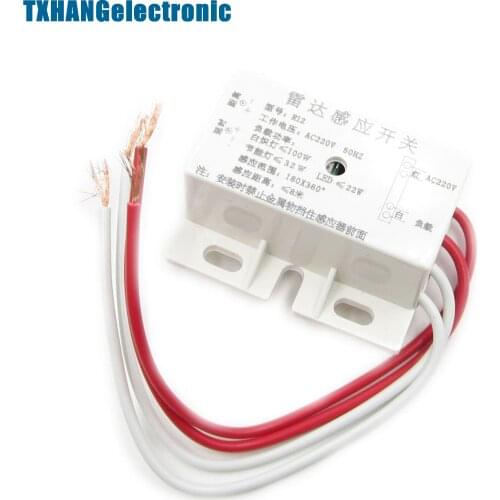 220V Delay Human Body Motion Detector Microwave Radar Sensor Switch Security diy electronics