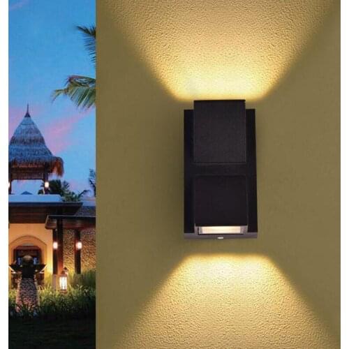 Creative modern simple 3W single head COB wall lamp outdoor waterproof aisle corridor exterior wall l6WLED double heads