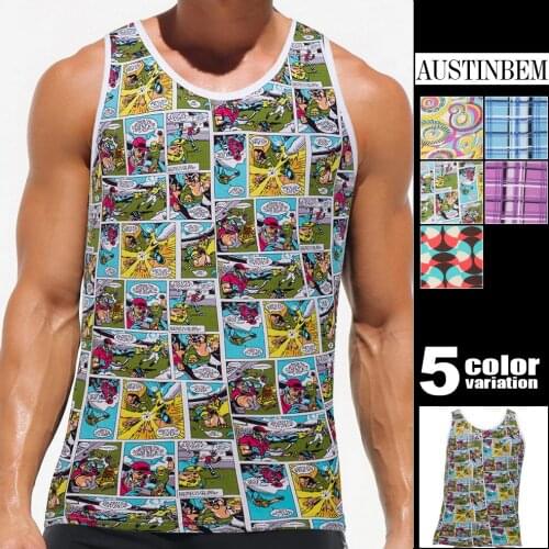 Mens Fashion Vest Home Sleep Casual Men Colete Cotton Tank Top Quick dry Tank Tee Gay Sexy Top Clothes Sleeveless Garment