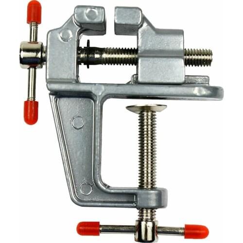 Miniature Alumin Vise Small Jewelers Hobby Clamp On Table Bench Tool Vice Model tool Alloy Slight Bench Vise