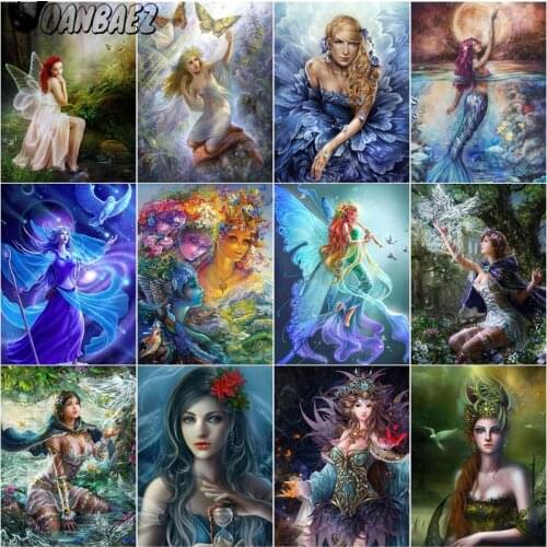 Fairy Girl Diamond Painting 5D Diy Fairy Cross Stitch Embroidery Cartoon Mosaic Kit Mosaic Craft Gift Design Home Decoration
