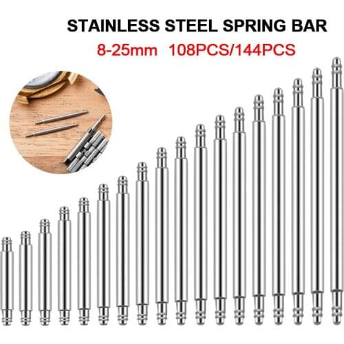 8-25mm Watch Band Strap Barrette Link Pins Watch Repair Link Pins Tool Set Professional Tool Accessories