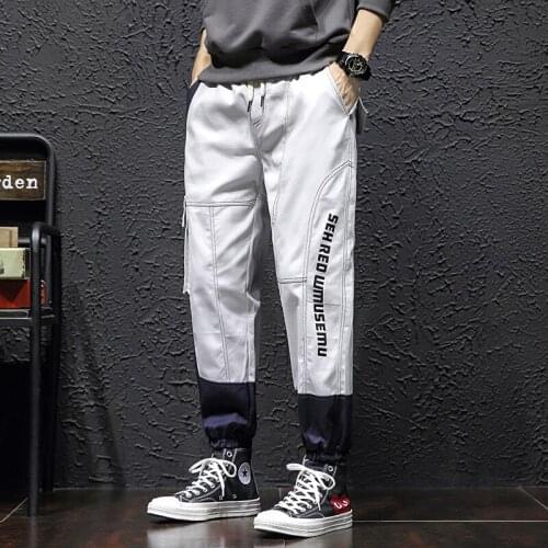 2021 Fashion Streetwear Harajuku New Mens Cargo Pants Casual Mens Pants Hip-Hop Jogging Sports Pure Cotton Mens Long Trousers